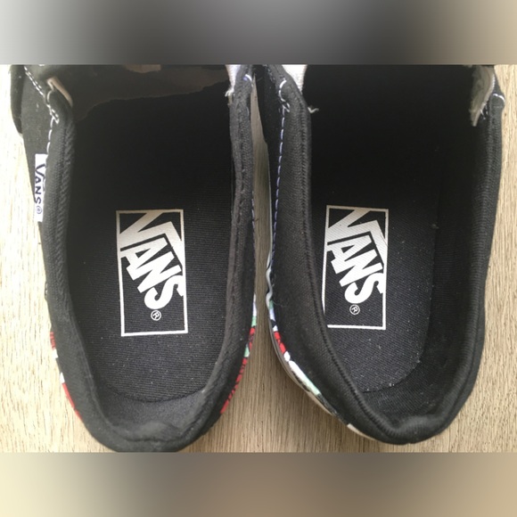 Vans Asher Checkerboard Roses Slip-On Women’s Size 7 - Picture 8 of 15